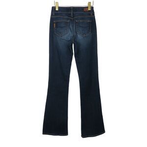 Paige Hidden Hills Dark Wash Stretch Bootcut Jeans Size 27 Double Button